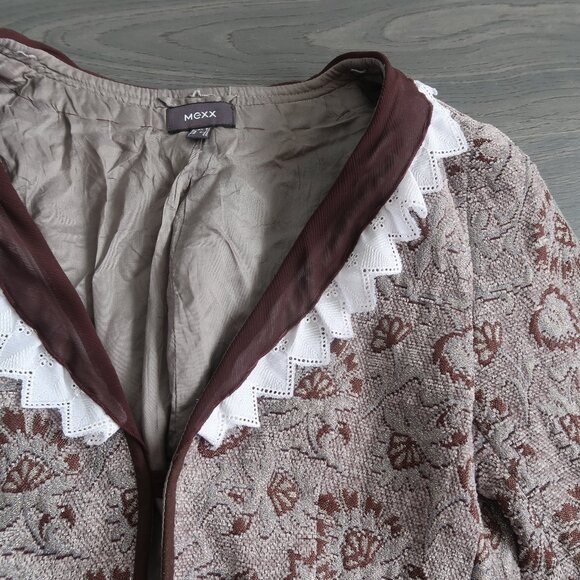 Brown Embroidered Blazer - Picture 3 of 5